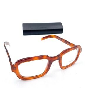 Prada‎ Eyeglasses Brown Tortoise Shell VPR 16V Acetate Frames Havana